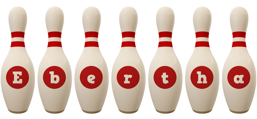 Ebertha bowling-pin logo