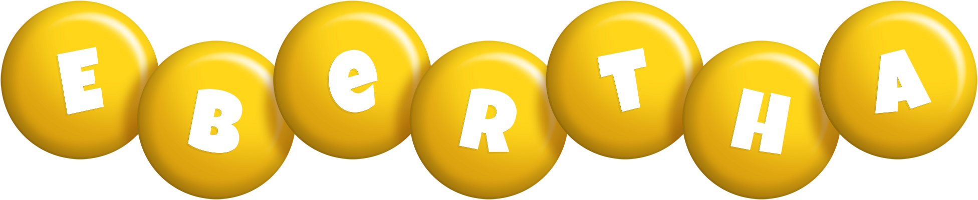 Ebertha candy-yellow logo