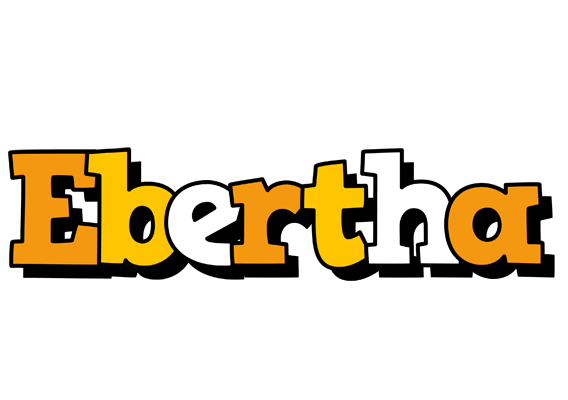 Ebertha cartoon logo