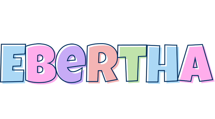 Ebertha pastel logo