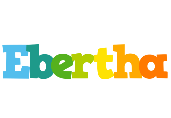 Ebertha rainbows logo