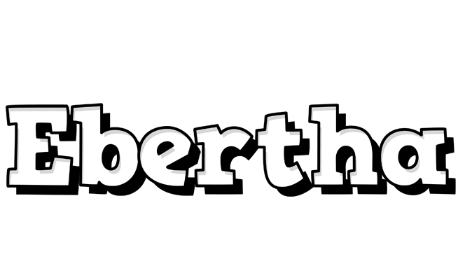 Ebertha snowing logo
