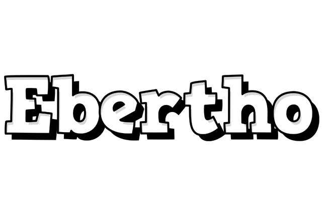 Ebertho snowing logo