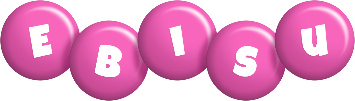 Ebisu candy-pink logo