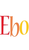 Ebo birthday logo