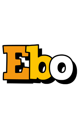 Ebo cartoon logo