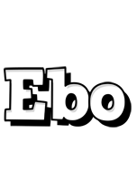 Ebo snowing logo