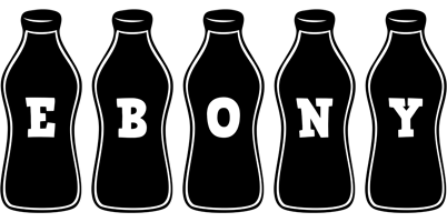 Ebony bottle logo