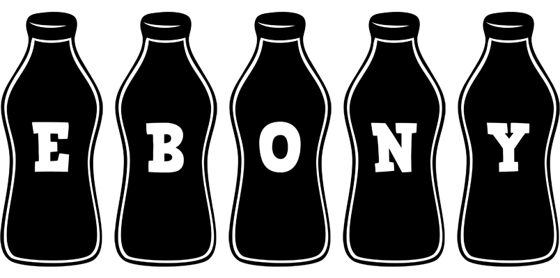 Ebony bottle logo