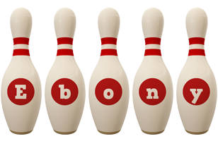 Ebony bowling-pin logo