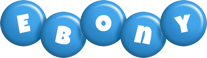 Ebony candy-blue logo
