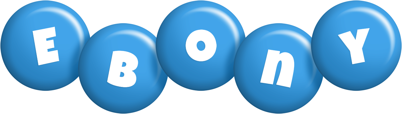 Ebony candy-blue logo