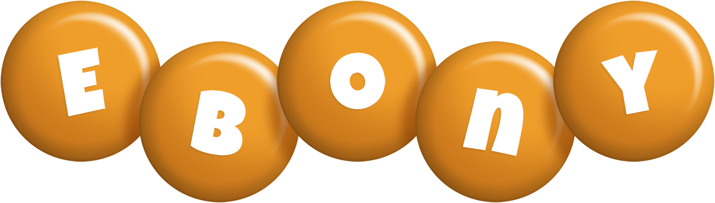 Ebony candy-orange logo