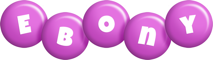 Ebony candy-purple logo