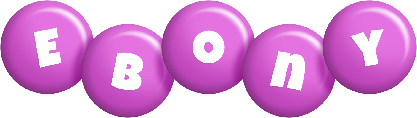 Ebony candy-purple logo