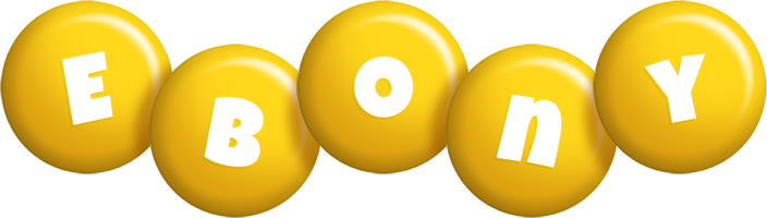 Ebony candy-yellow logo