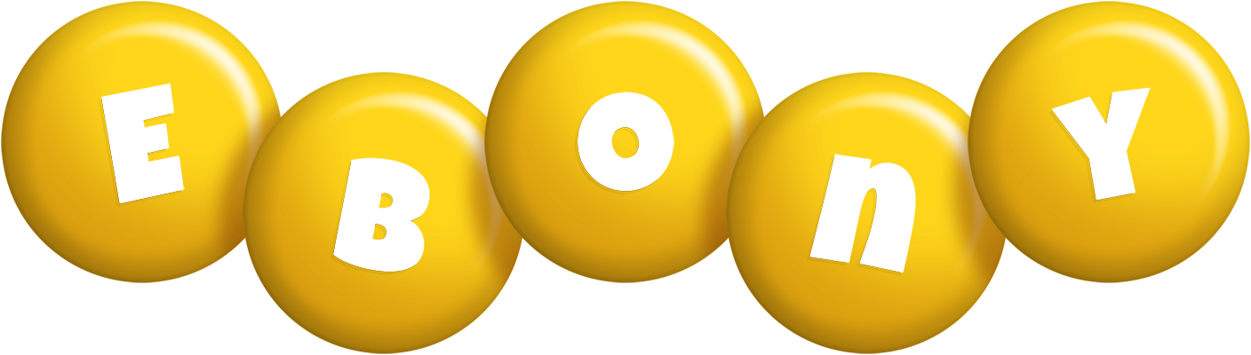 Ebony candy-yellow logo
