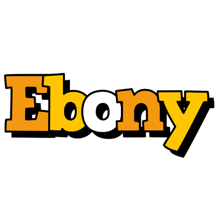 Ebony cartoon logo