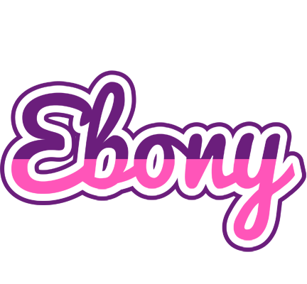 Ebony cheerful logo