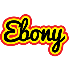 Ebony flaming logo