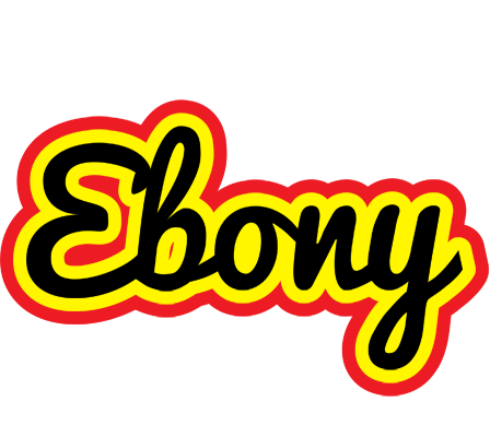 Ebony flaming logo