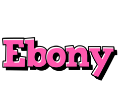 Ebony girlish logo