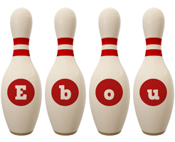 Ebou bowling-pin logo