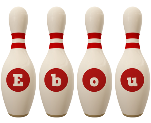 Ebou bowling-pin logo