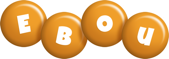 Ebou candy-orange logo