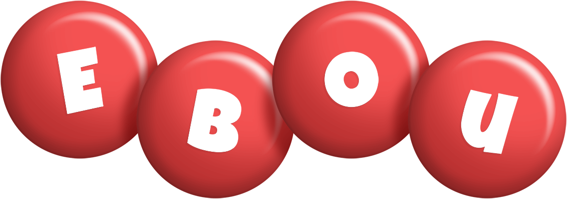 Ebou candy-red logo