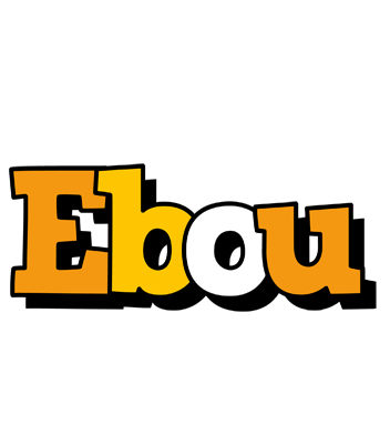 Ebou cartoon logo