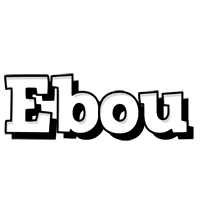 Ebou snowing logo