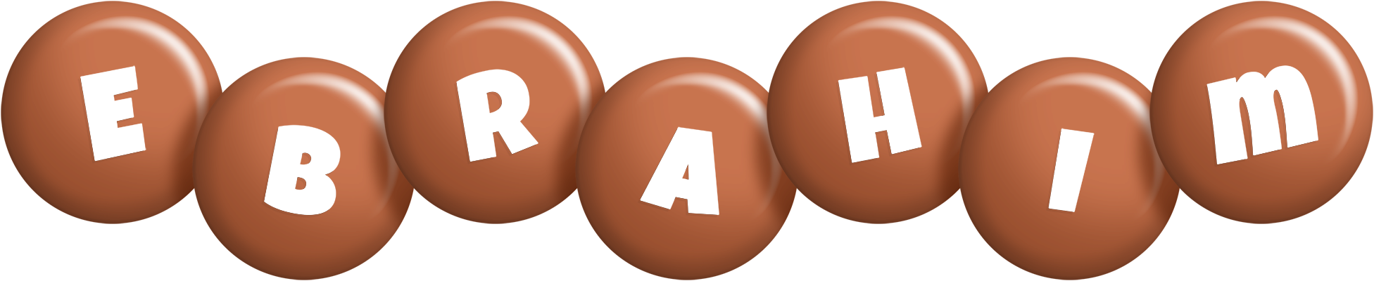 Ebrahim candy-brown logo
