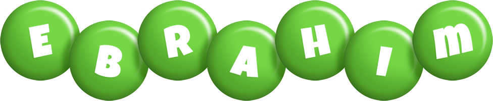 Ebrahim candy-green logo