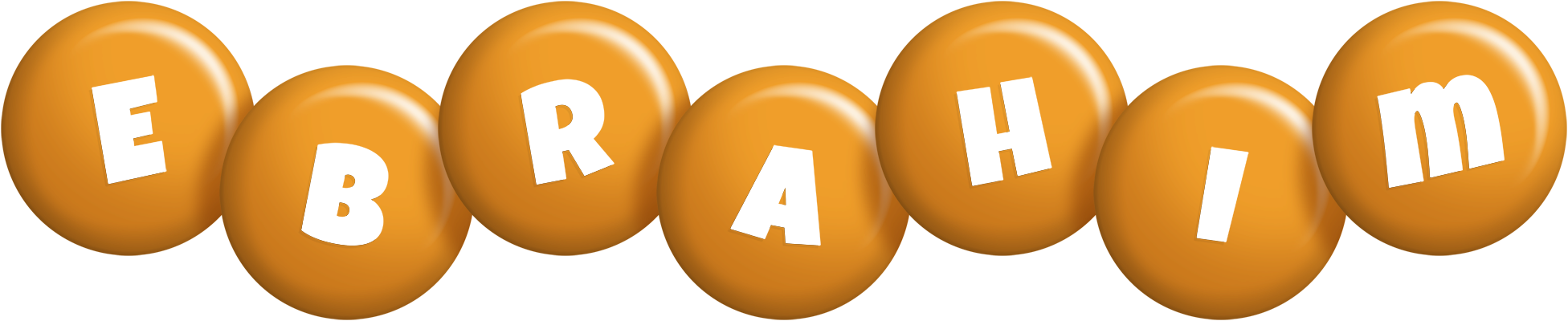 Ebrahim candy-orange logo