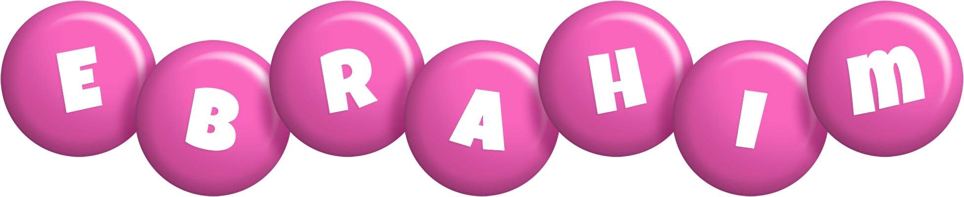 Ebrahim candy-pink logo