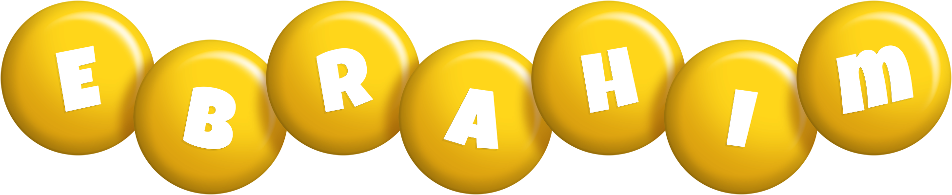 Ebrahim candy-yellow logo