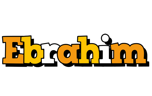Ebrahim cartoon logo