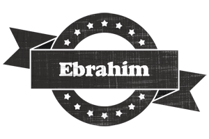 Ebrahim grunge logo