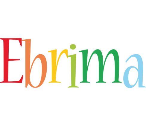 Ebrima birthday logo