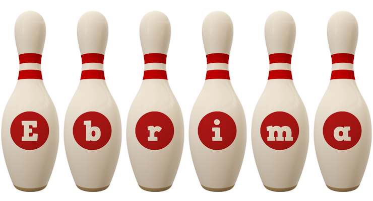 Ebrima bowling-pin logo