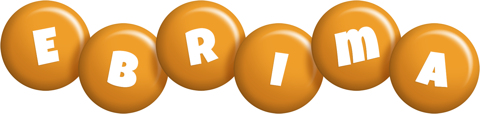 Ebrima candy-orange logo