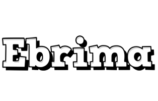 Ebrima snowing logo