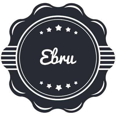 Ebru badge logo