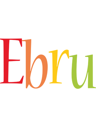 Ebru birthday logo