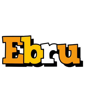 Ebru cartoon logo