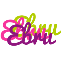 Ebru flowers logo