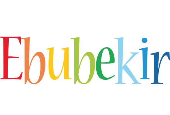 Ebubekir birthday logo