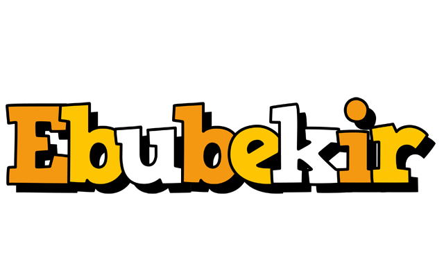 Ebubekir cartoon logo