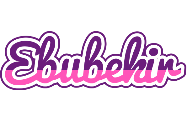 Ebubekir cheerful logo